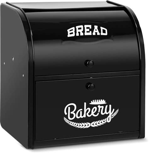 metal drawer bread box|bread box for kitchen countertop.